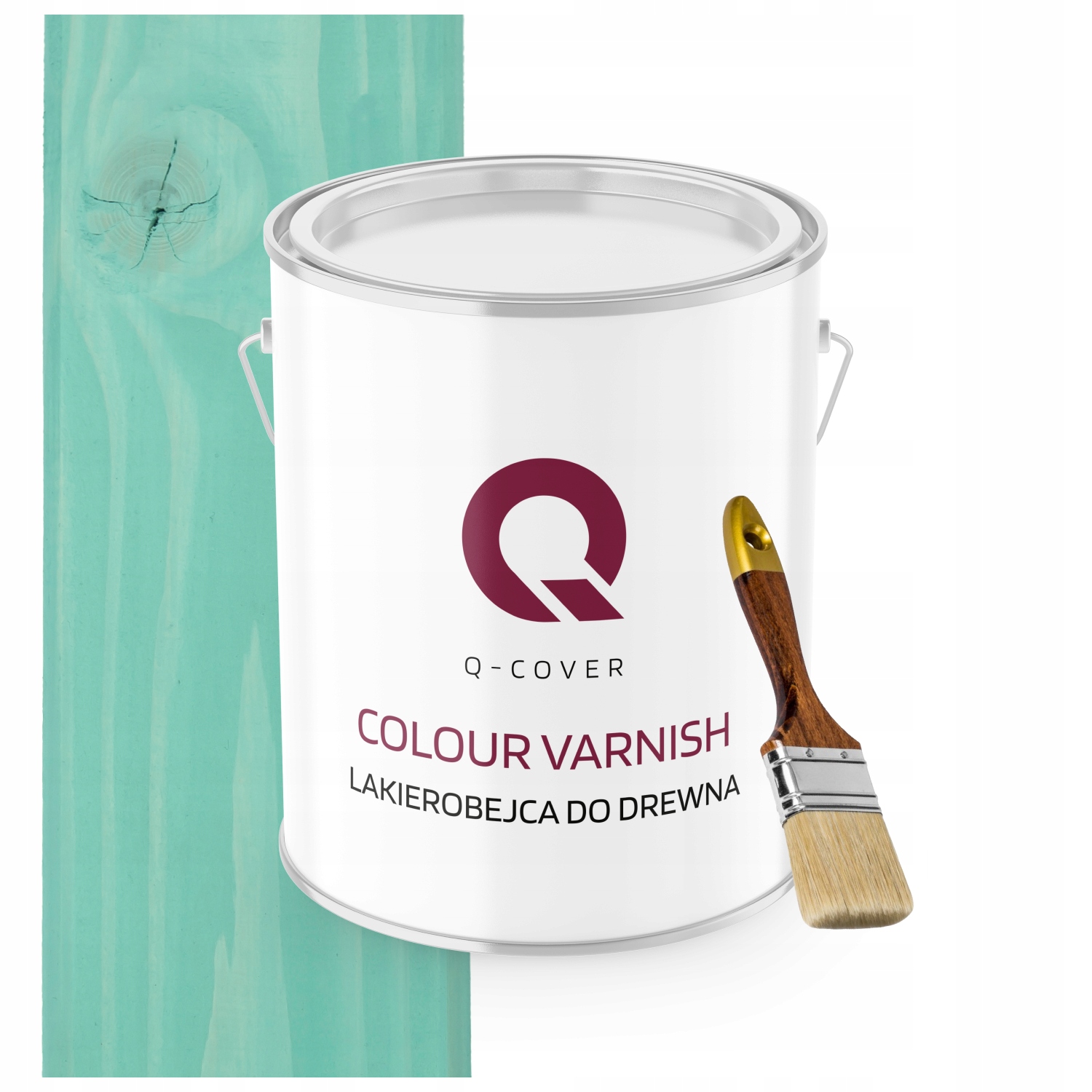 Lakovník Na Dřevěné Prvky Výkonný Tyrkysový Polomat 2,5L Dárek