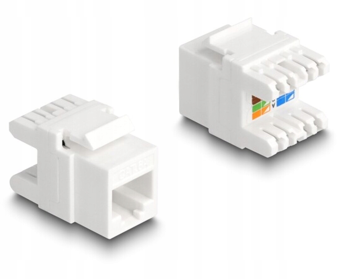 Moduł Keystone RJ45 żeńskie do LSA Cat.6A beznarzędziowy mini Delock 88131