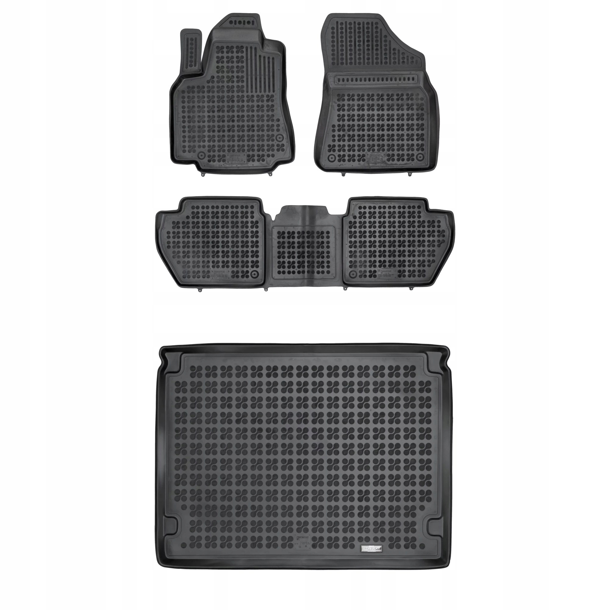 Gumová sada koberčekov a rohoží pre Peugeot Partner II 2008-2018 5 osôb