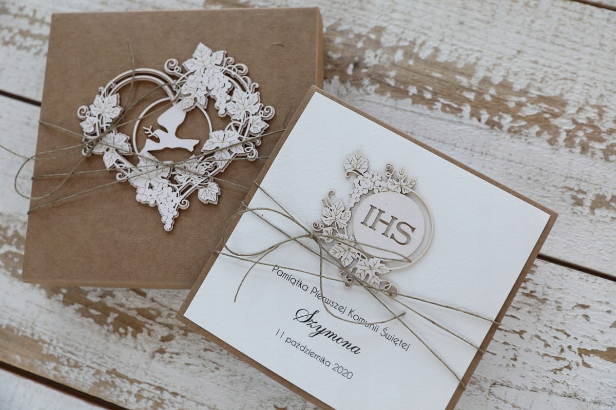 Pohlednice na společenství suvenýr společenství s personalizací v krabičce přání