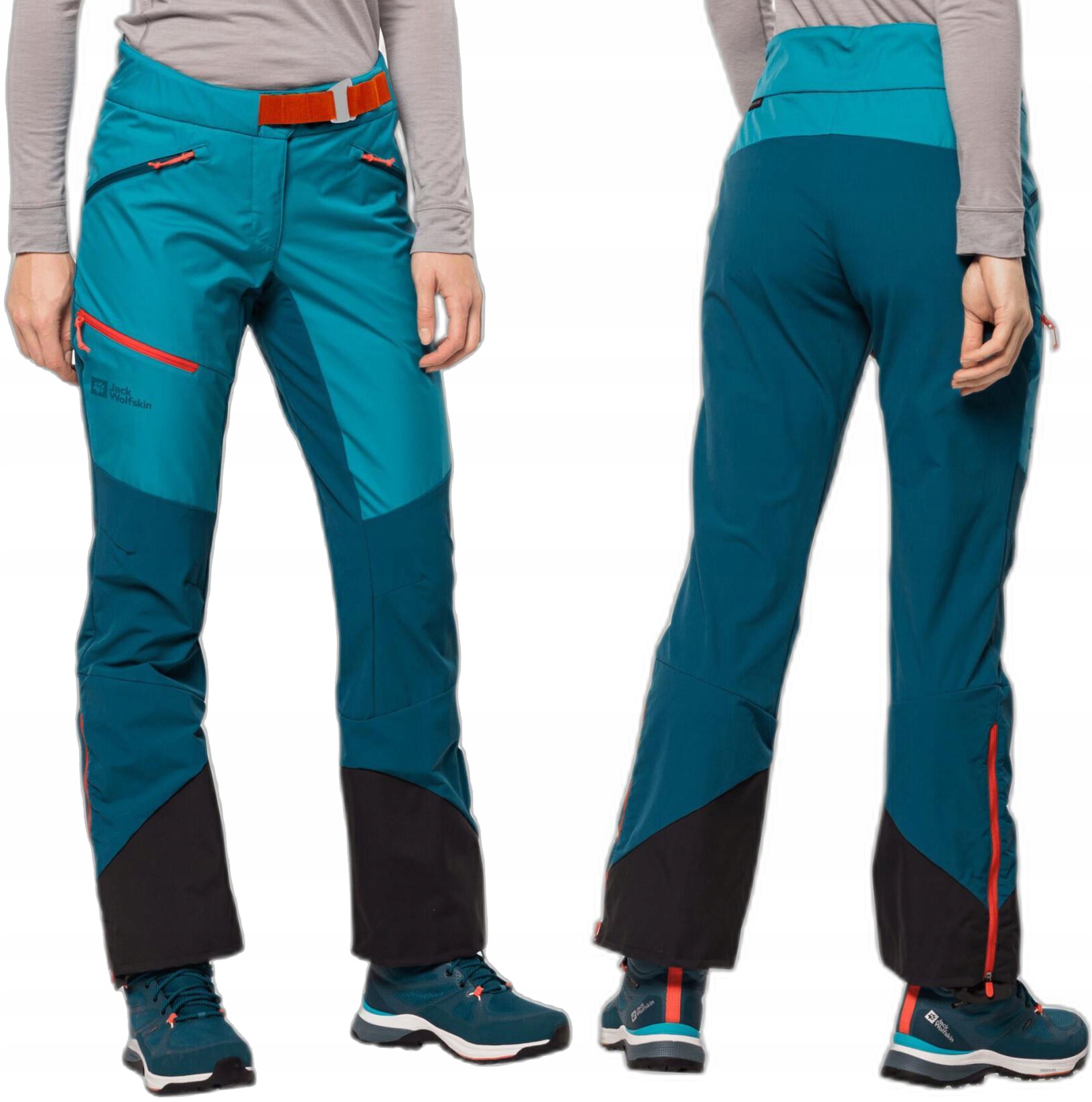 Jack Wolfskin Alpspitze Spodnie Narciarskie Na Skitury Damskie Skiturowe XL