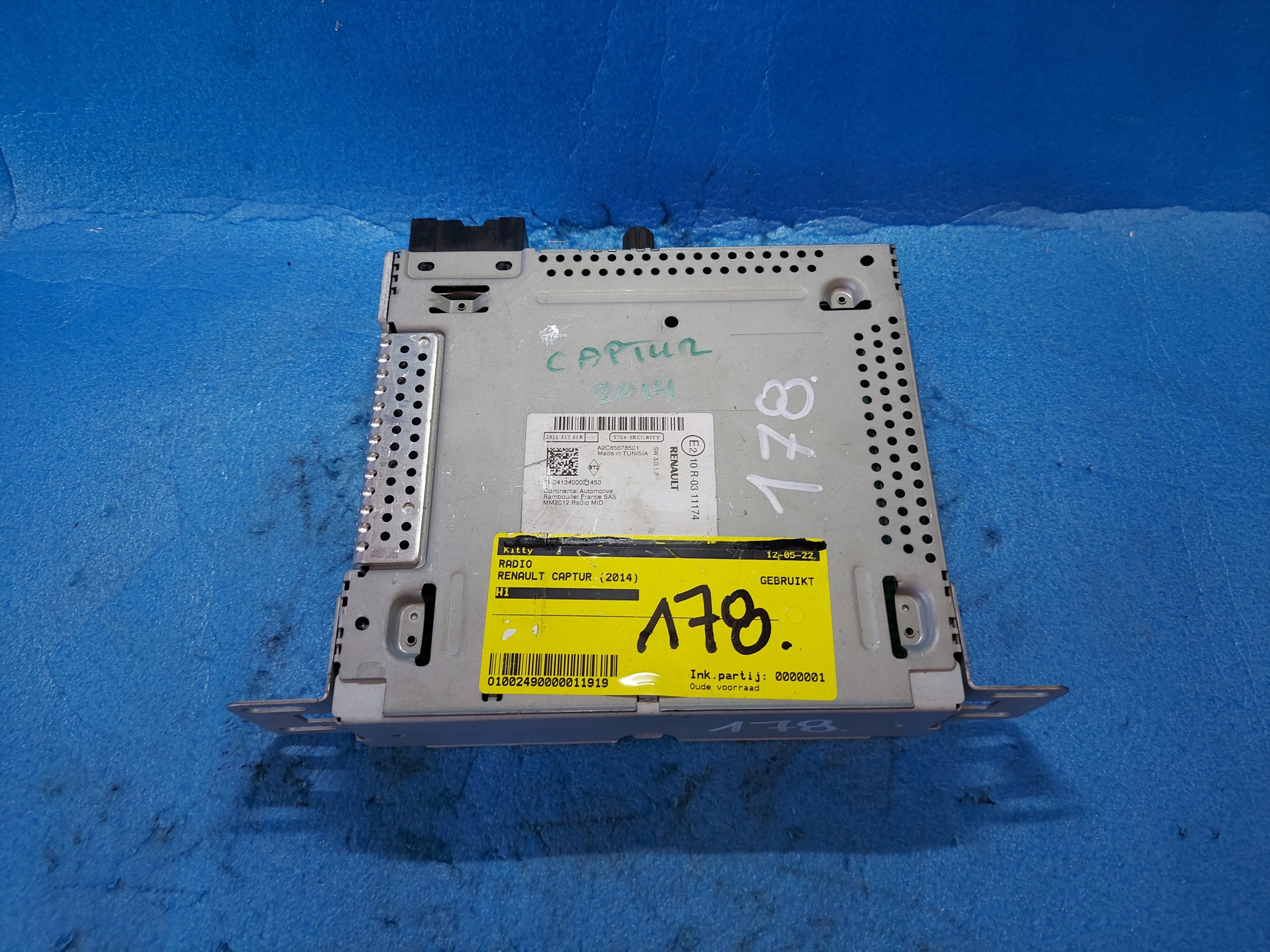 RADIO EKRAN RENAULT CAPTUR 2014 R A2C85678501