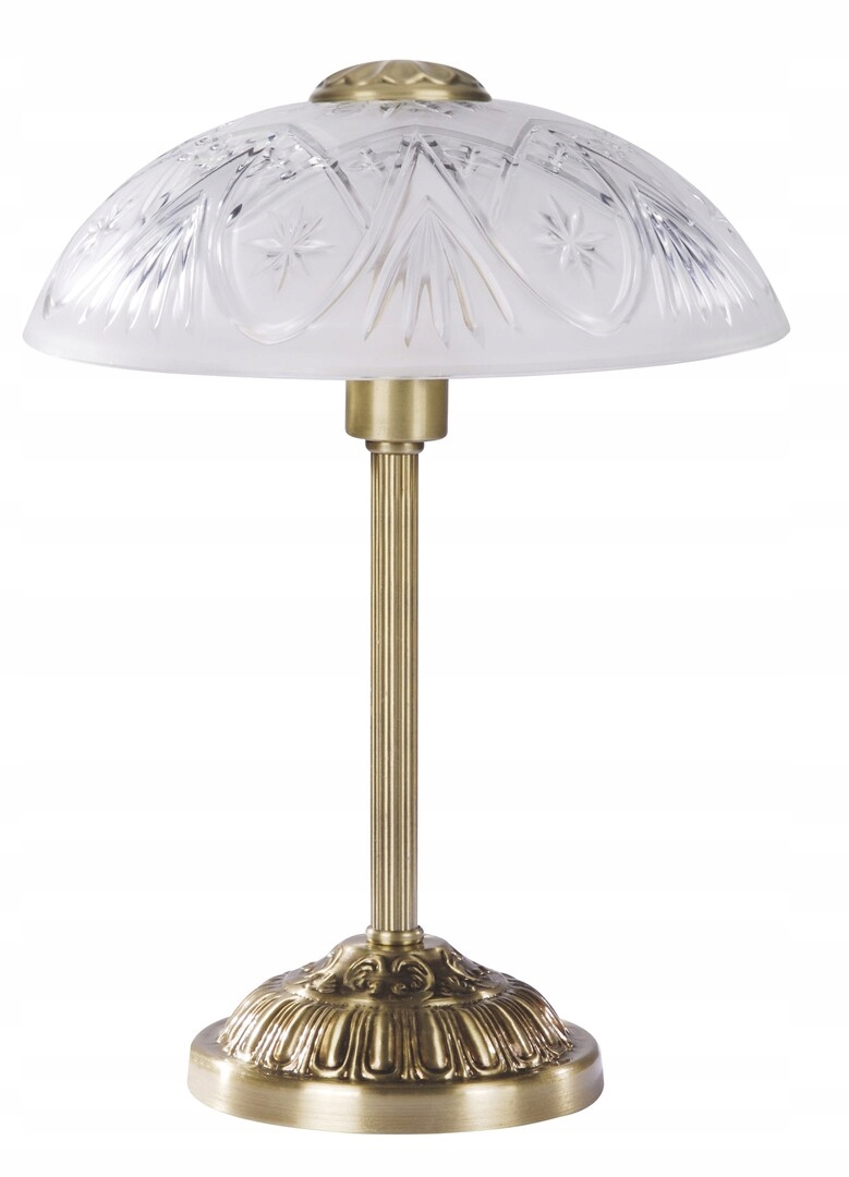 Klasická stolová lampa so skleneným tienidlom hnedá E14 Annabella Rabalux
