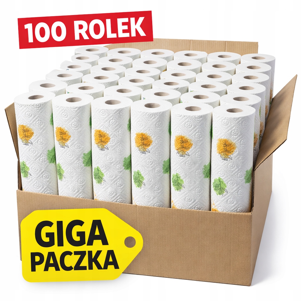 Levně Kuchyňský ručník Výkonný 100 rolí x 102 listů giga paka