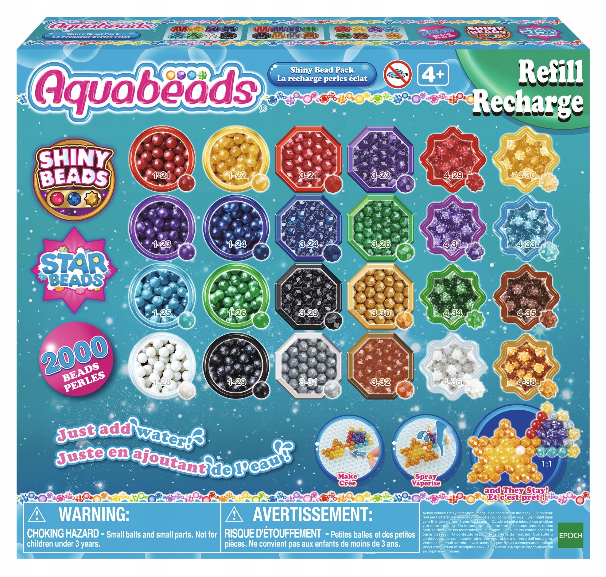 

Aquabeads Błyszczące koraliki 2000 szt 31995