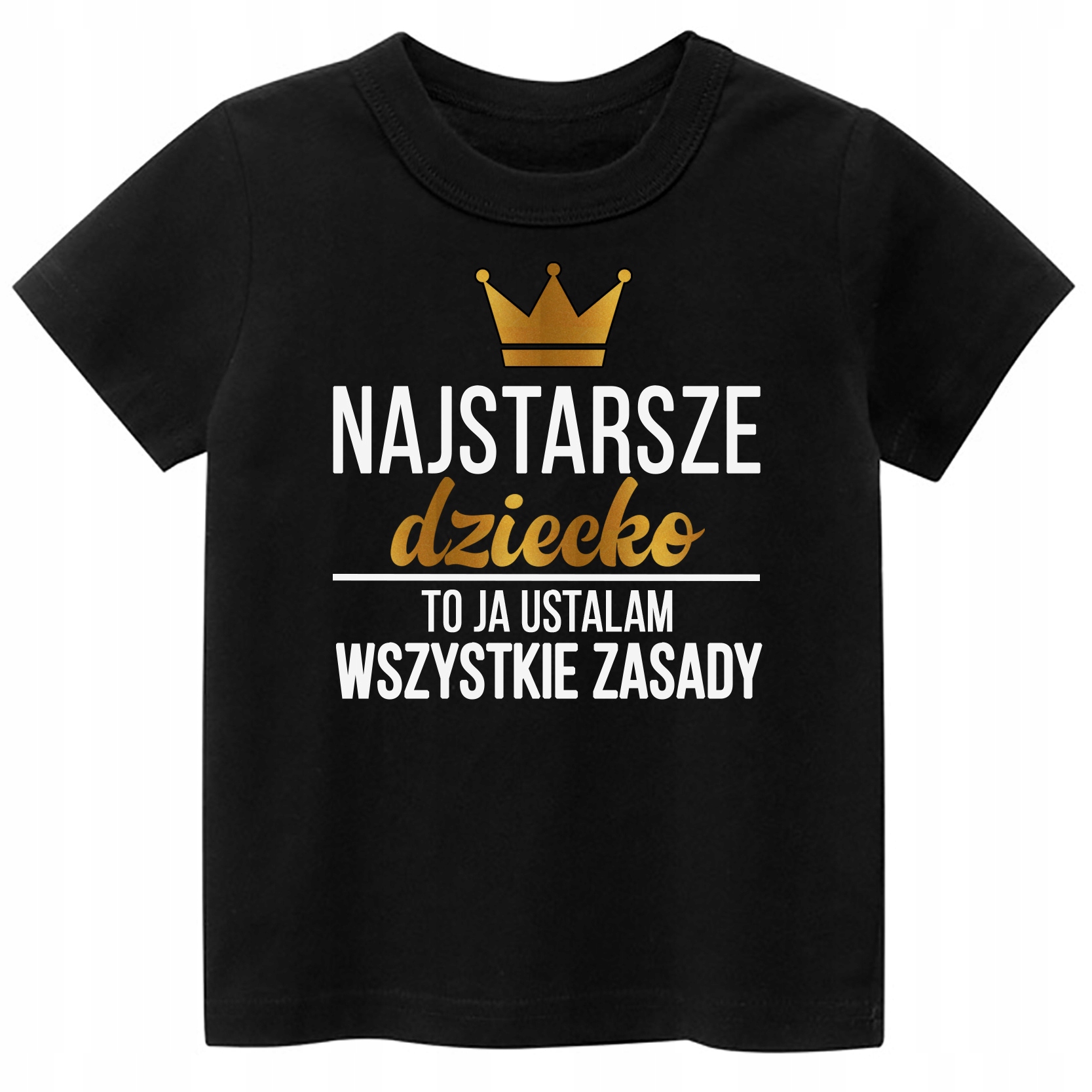 

T-shirt, koszulka napisy Najstarsze dziecko r. 134