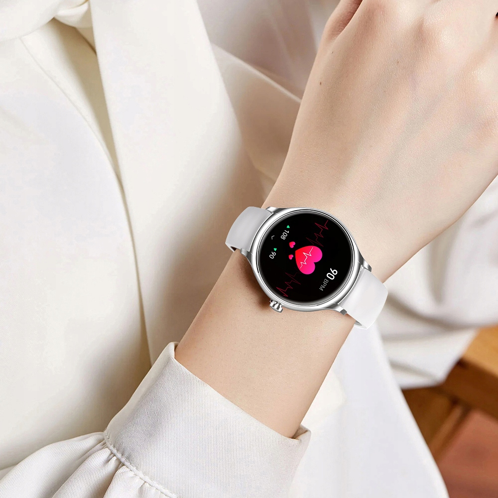 SMARTWATCH ZEGAREK DAMSKI Z FUNKCJĄ ROZMOWY 2PASKI Komunikacja Bluetooth