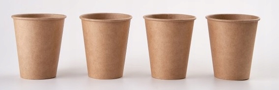 KUBKI PAPIEROWE 250ml DO KAWY NAPOJÓW KRAFT 100szt (do dalszej odsprzedaży) Materiał papier
