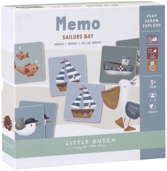 

Memo tekturowa gra Sailors Bay 20 par Little Dutch