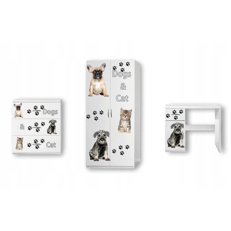 KOMPLET MEBLI DZIECIĘCYCH RÓŻNE WZORY JERY Bohater brak