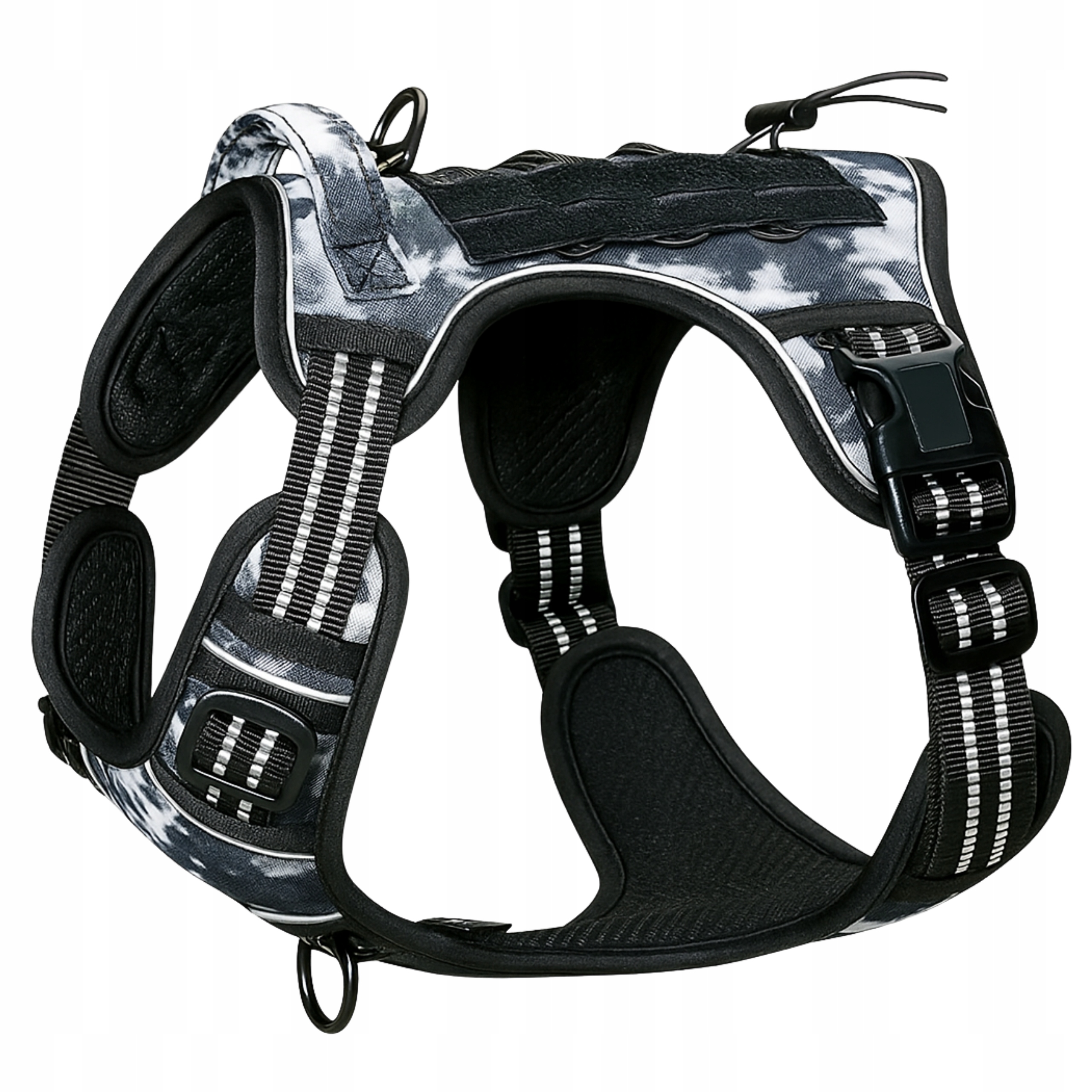 Levně Postroj pro střední velké psy, odolný, Easy Walk, nastavitelný, velikost M, reflexní