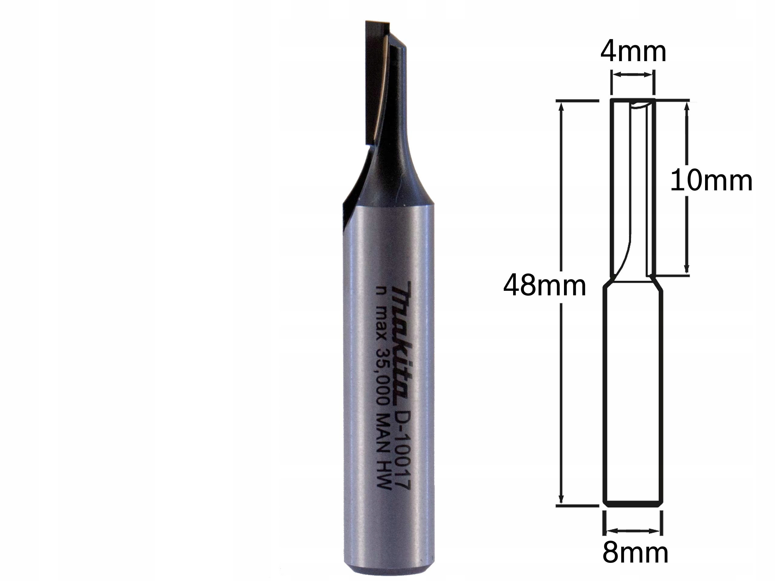 

Makita frez prosty 4mm trzpień 8mm