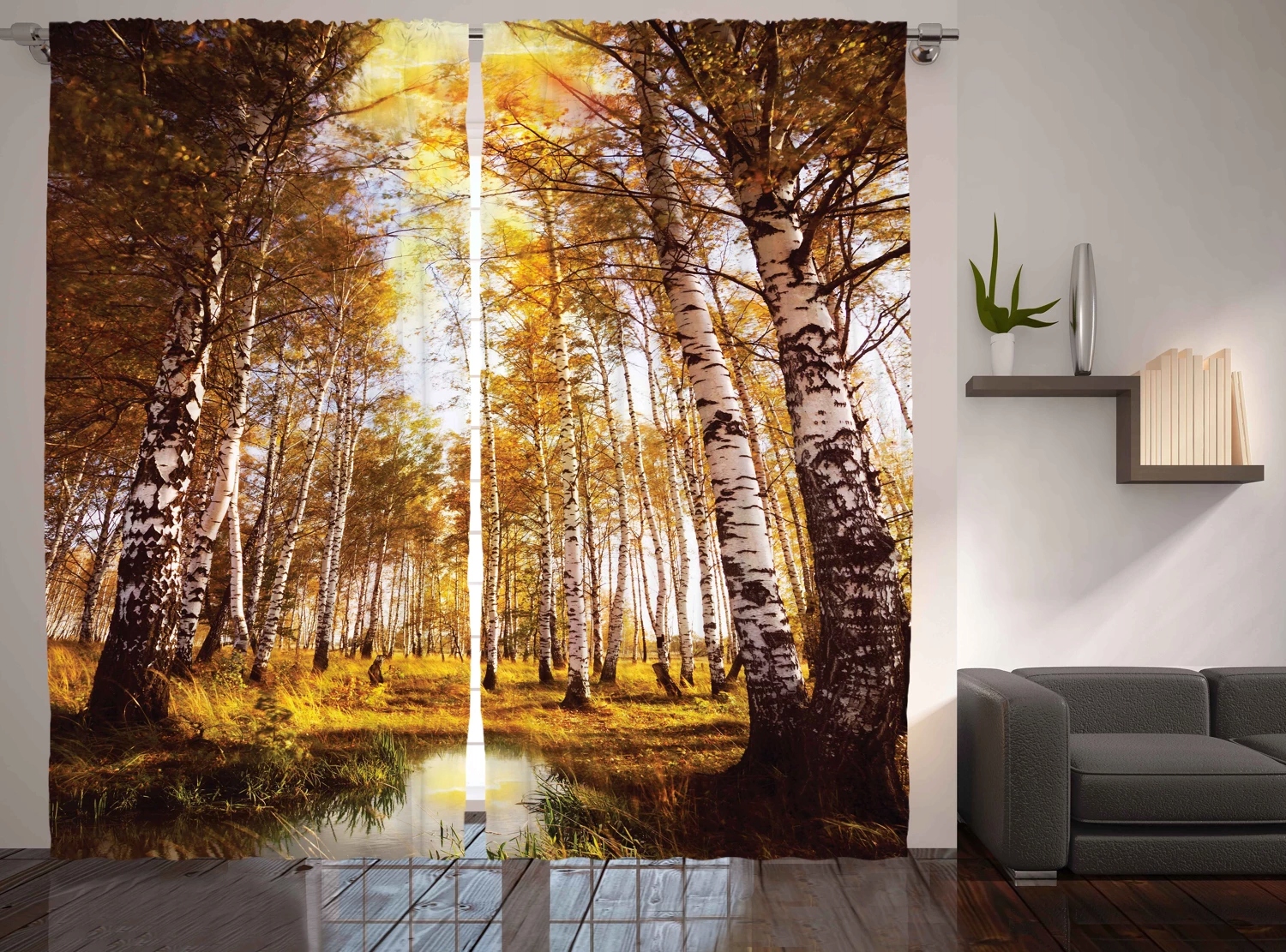 

Las, Zasłony gotowe, 280x245cm