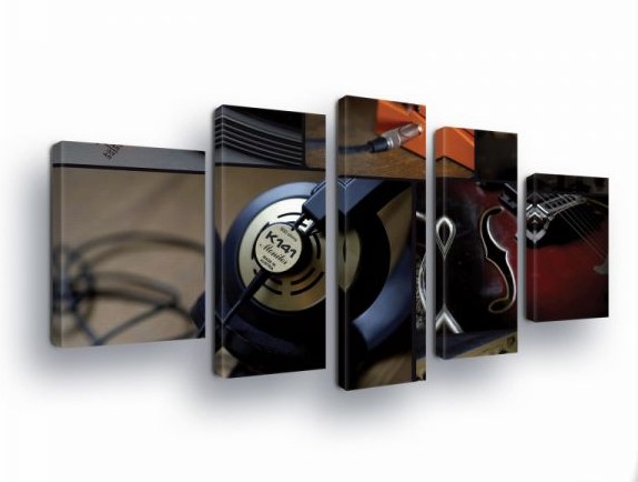 Obraz 170x100 Hudba zvuk štúdio slúchadlá nástroj audio tvorba