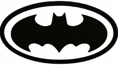 NAKLEJKA NA AUTO SZYBĘ BATMAN W OWALU