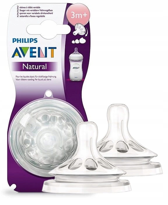 

Avent Natural Smoczek do butelki 3m+ regulowany