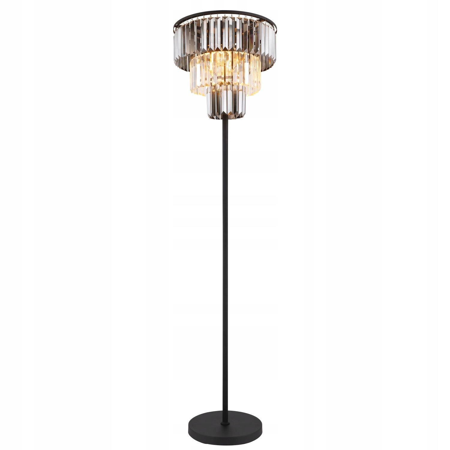 Podlahová lampa Naxis čierna matná dymová 160 cm Globo Lighting