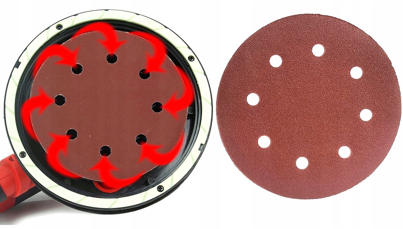 PAPIER ŚCIERNY KRĄŻEK DO SZLIFIERKI 190MM P150 x10 Marka Powermat