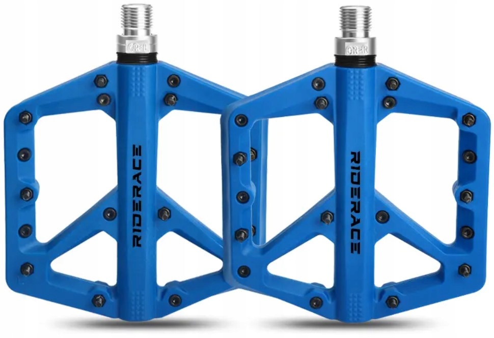 Pedały Platformowe Rowerowe Mtb/bmx Nylon Niebieskie