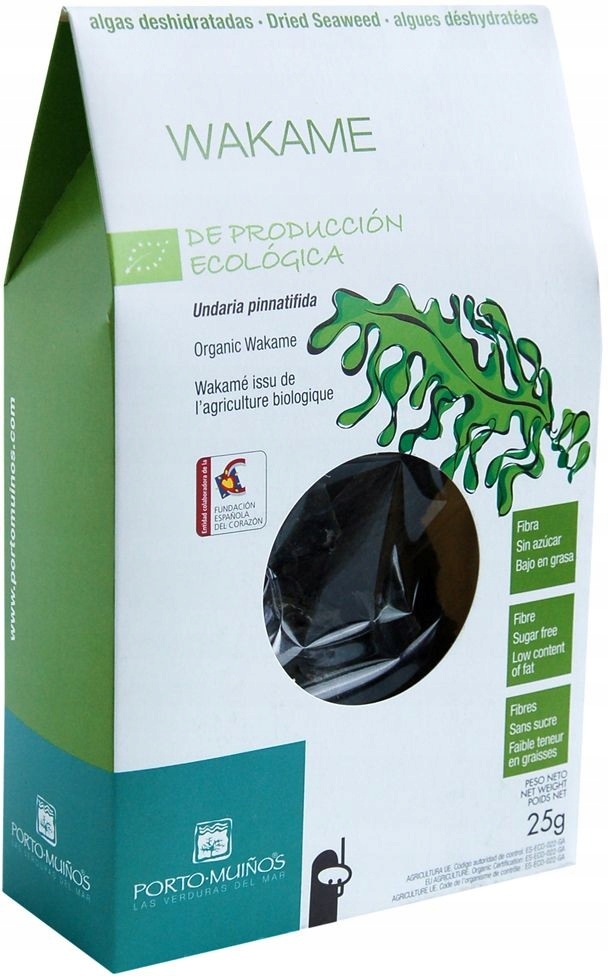

Algi Morskie Suszone Wakame Bio 25 g Porto Mui