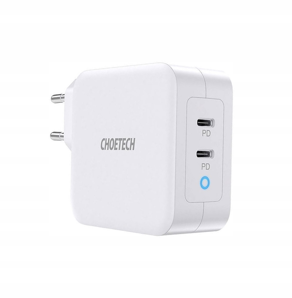 

Ładowarka Choetech PD6008 2x Usb-c Pd 100W GaN