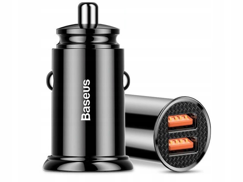 

Baseus Ładowarka Samochodowa 2x Usb Qc 3.0 30W