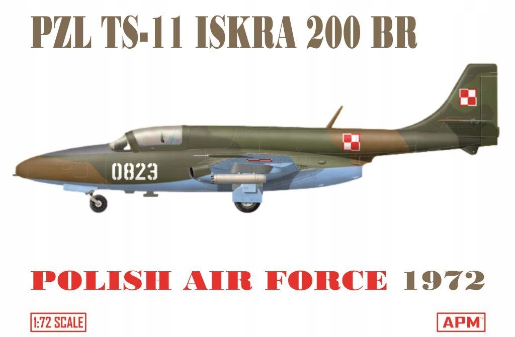 Pzl TS-11 Jiskra 200BR Slepovací Sada Profesionální Barvy, Štětce, Lepidlo