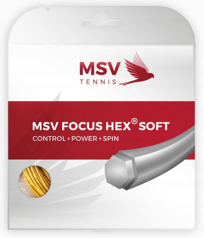 Naciąg tenisowy Msv Focus Hex Soft 1.20 żółty