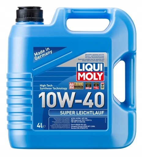 Olej silnikowy 10W-40 Leichtlauf Liqui Moly wysoka wydajność