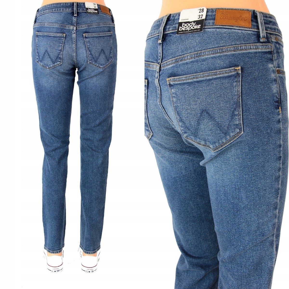 

Wrangler Straight Jeansy Proste Spodnie _ W28 L32