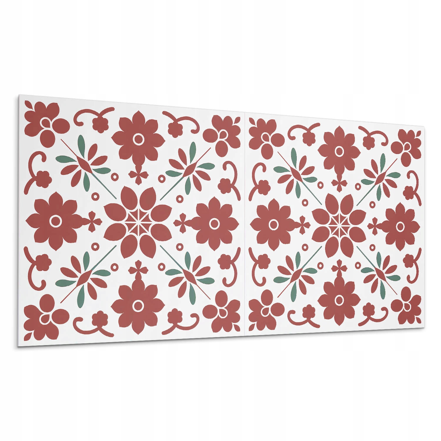 Dekorativní vinylový podlahový panel Květinový vzor s listy XXL 120 x 60 cm