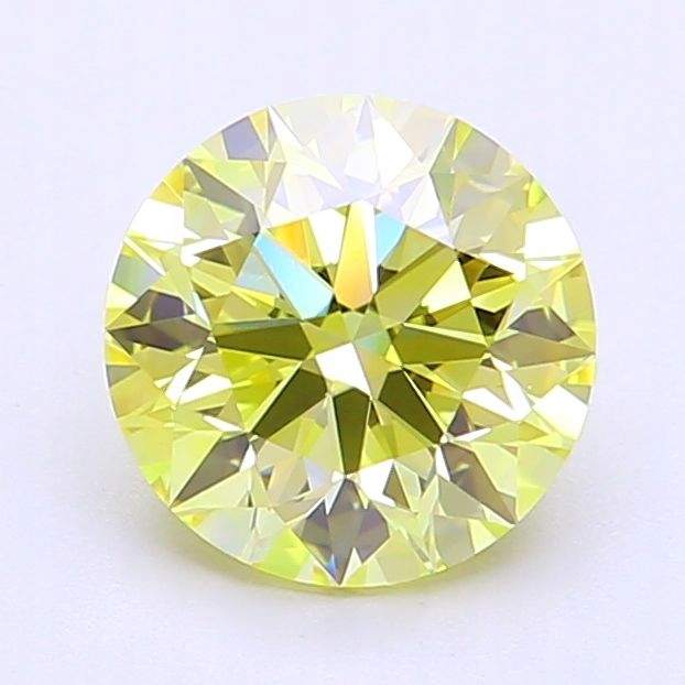 Diament laboratoryjny kolorowy 1.76ct ROUND Fancy Intense Yellow VS1 (IGI)