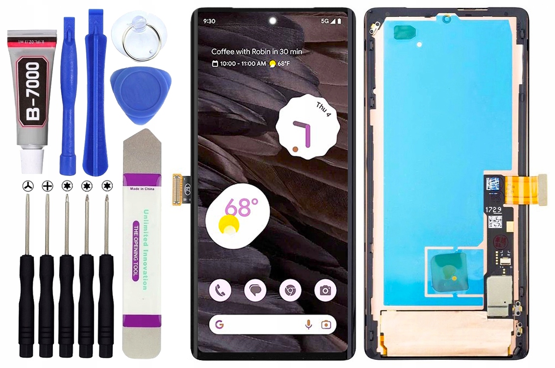 Google Pixel 7 Pro Oled LCD displej Obrazovka Rámeček