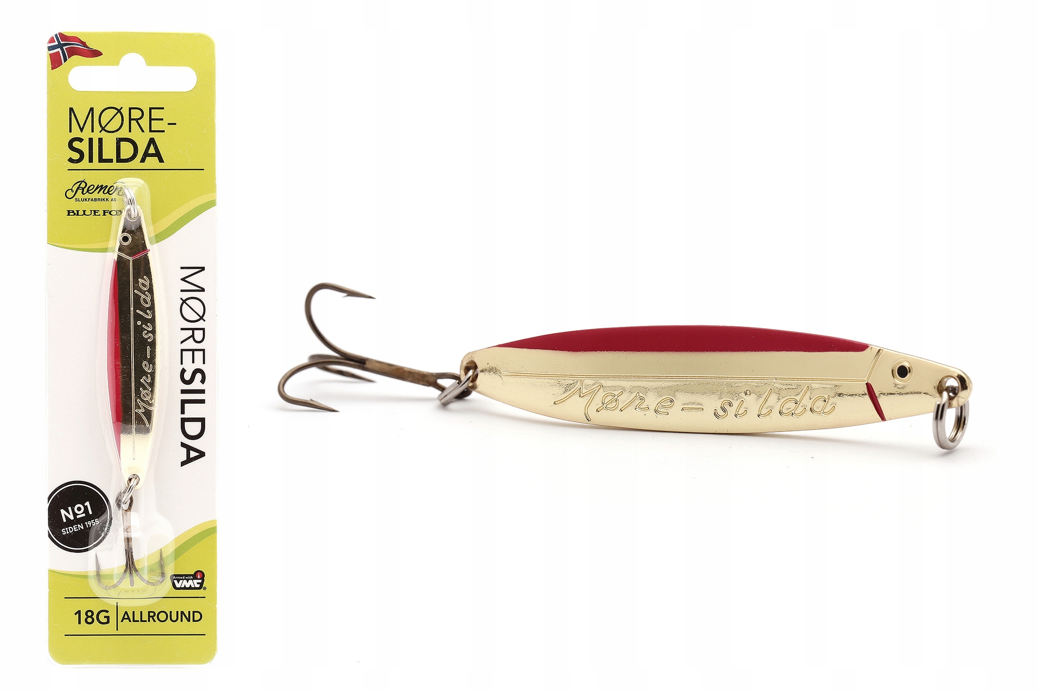 Błystka Wahadłowa Blue Fox Moresilda 7,5cm/22g Gold/red