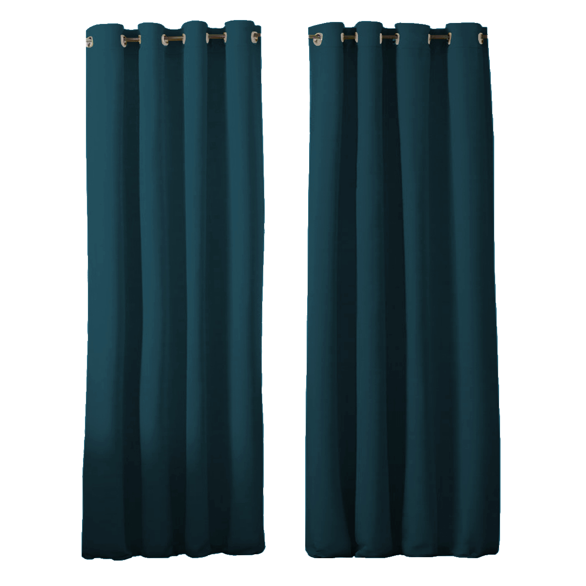 Komplet Závěsy Hotové Panama na Oka 145x250 matné záclony c. lazur