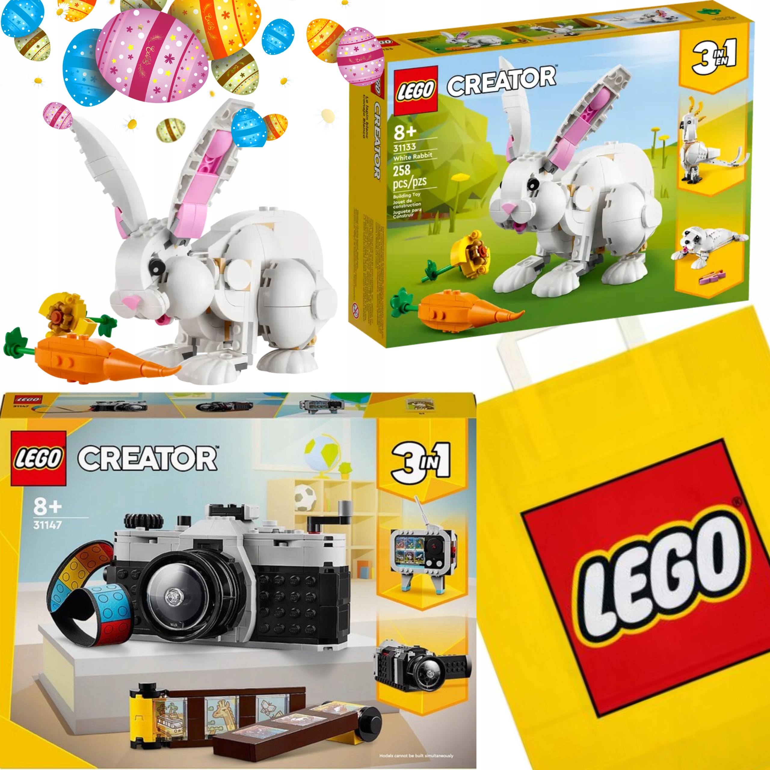 Lego Creator 3V1 31147 Kamera Lego 31133 Dárek Taška Dárek Velikonoce
