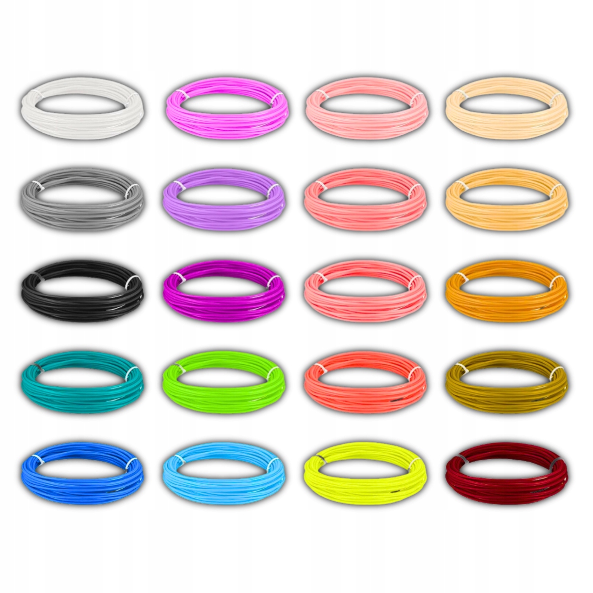 WKŁADY DO DŁUGOPISU 3D DRUKARKA 100 METRÓW PLA FILAMENT 3D PEN PLA 20 KOLOR Stan opakowania oryginalne