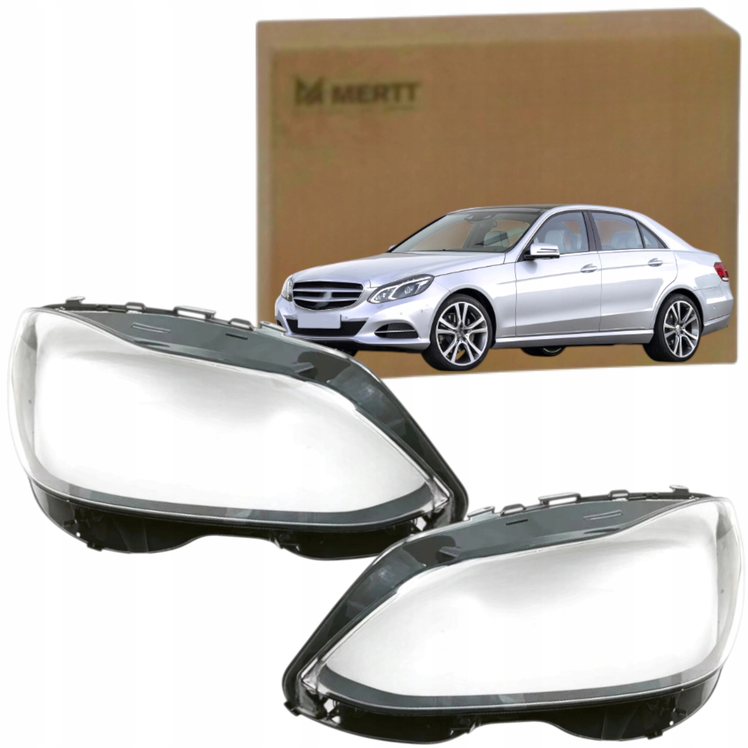 Komplet Klošíků předního světlometu Mercedes W212 13-16 levý pravý
