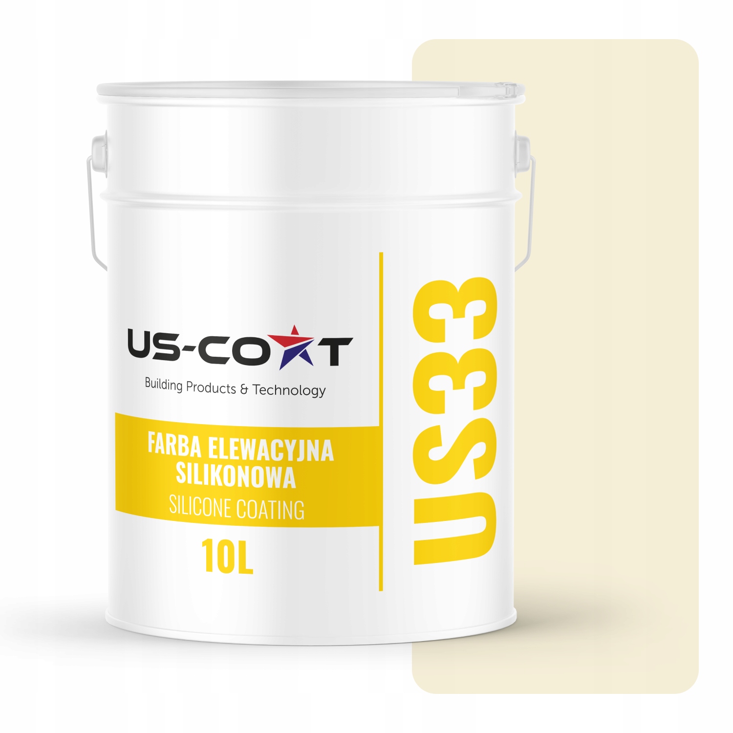 Barva Bílá, Zlomená Do Žluté Barvy F641 10L Uv