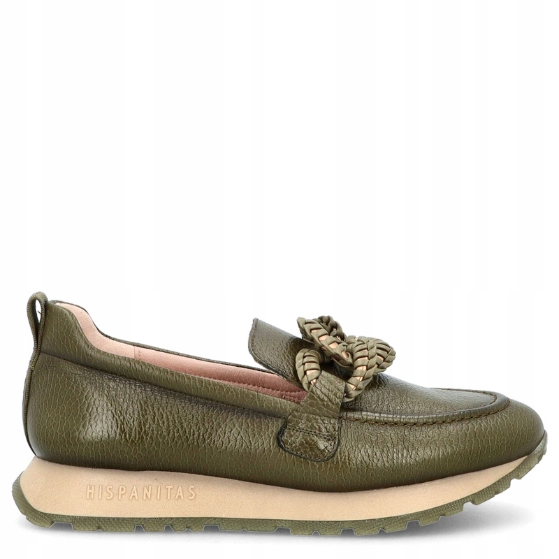 Španělské polobotky s přezkou Hispanitas HI254238 Khaki 41