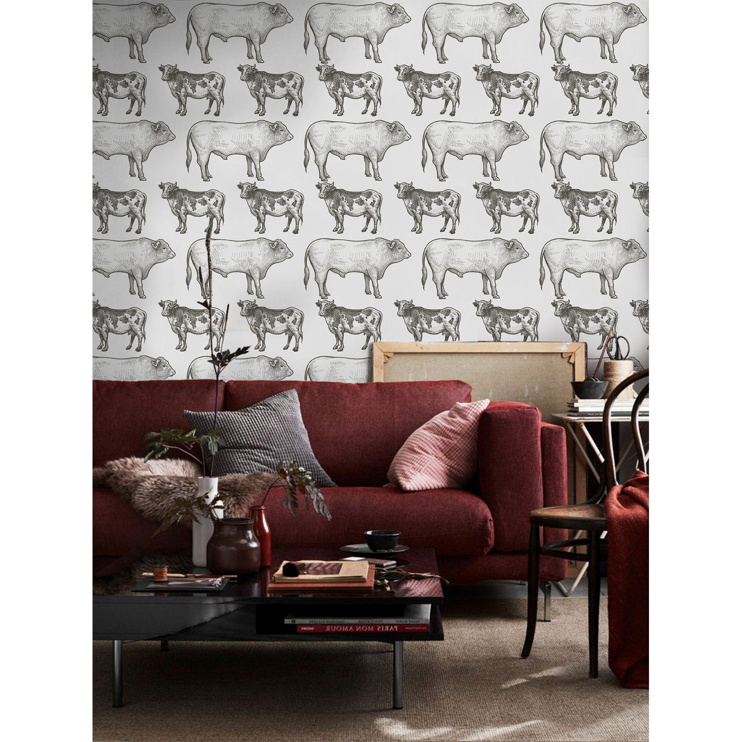 

Flizelinowa fototapeta Krowy biało-czarne 254x184