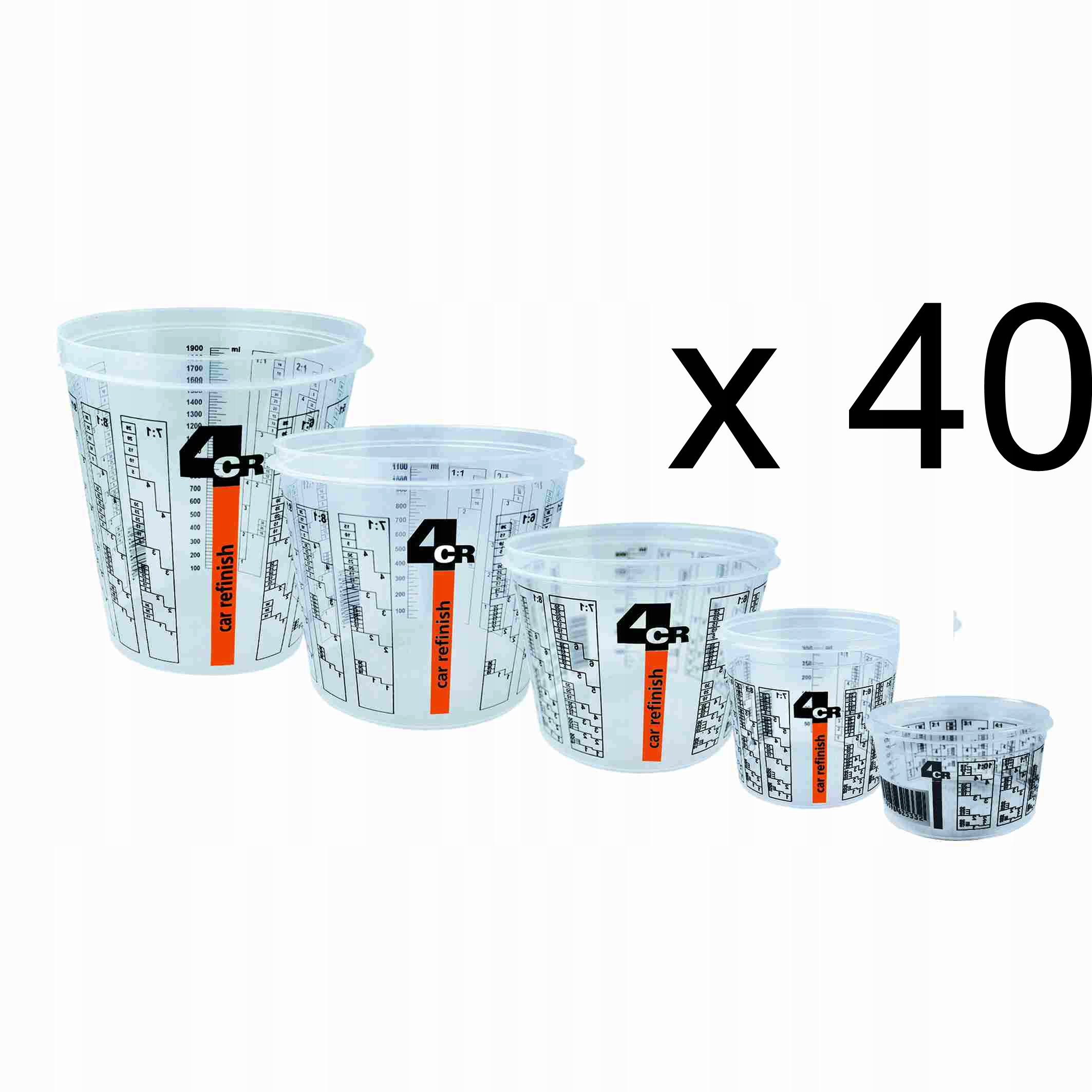 

50 x 4CR 7700 Kubki do mieszania lakieru 2300ml