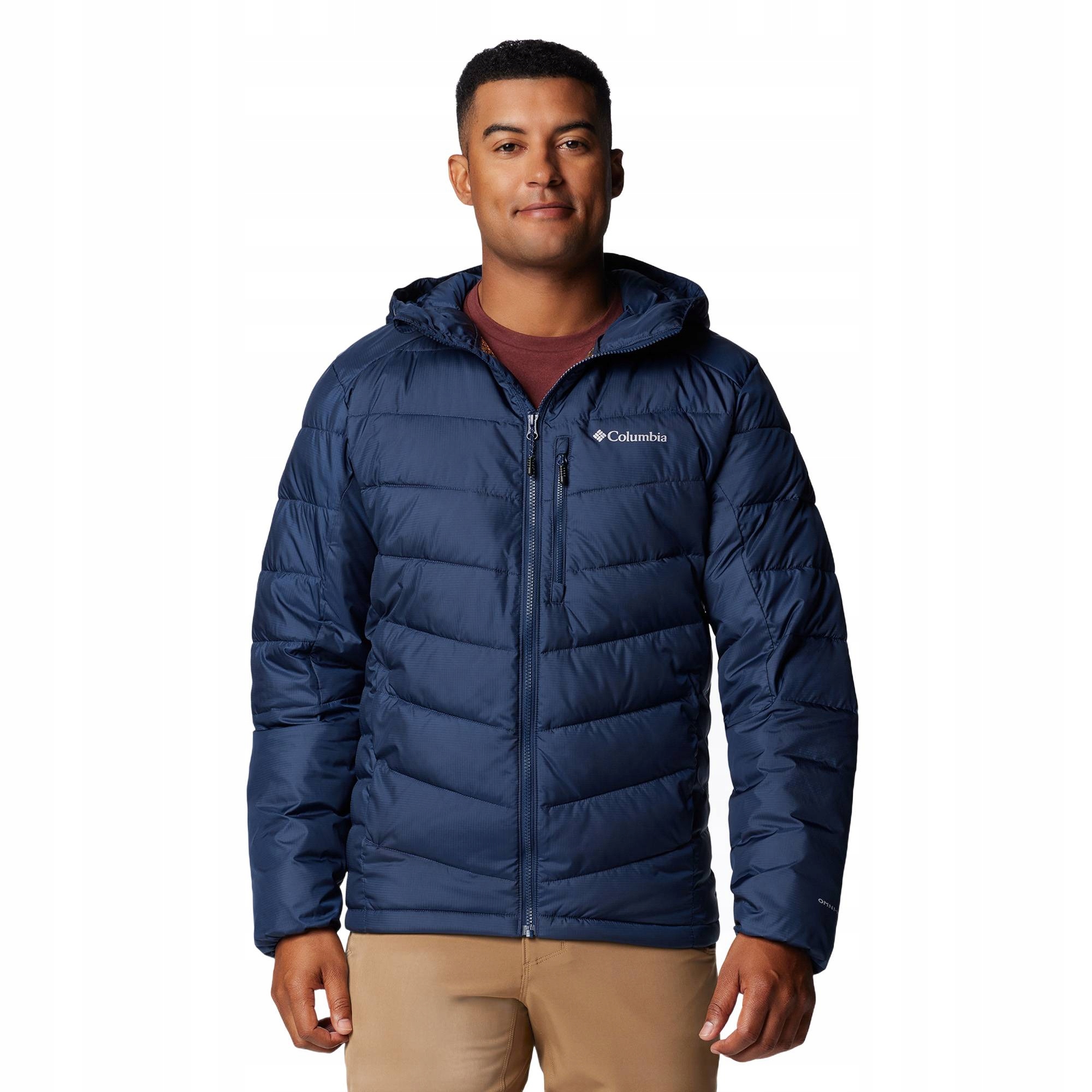 Kurtka puchowa męska Columbia Labyrinth Loop II Hooded collegiate navy S