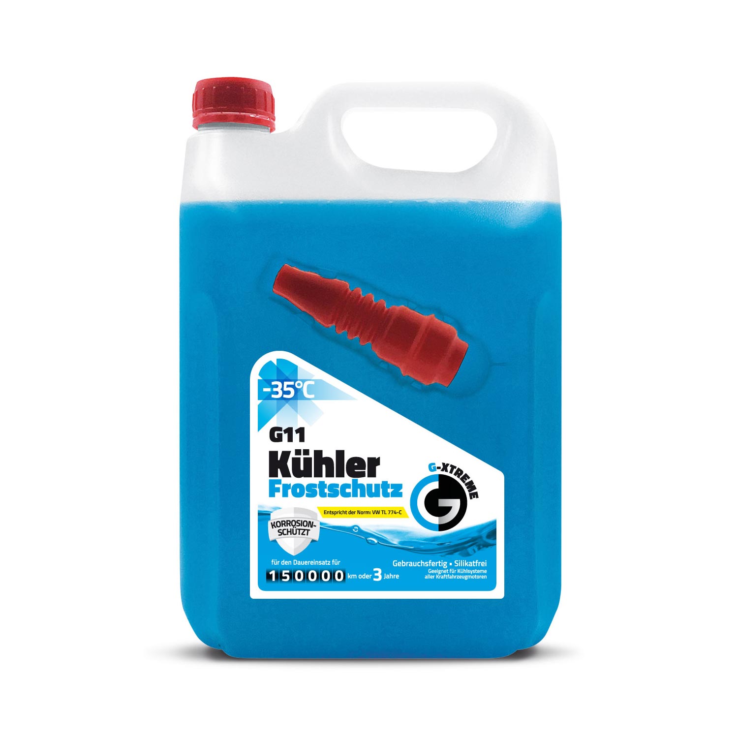 Niemiecki Płyn Do Chłodnic G11 Chłodniczy -35°C Gotowy 5L