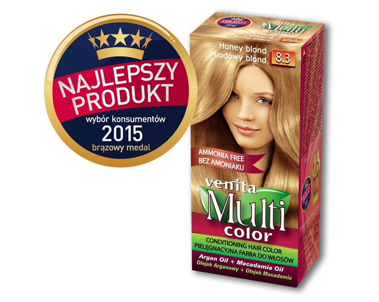 

Venita Multi Color bez amoniaku 8.3 Miodowy Blon