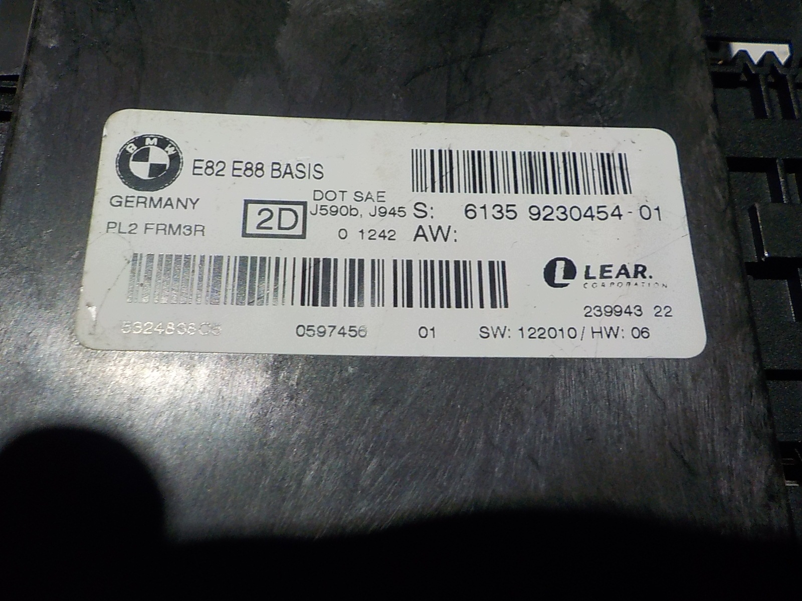 BMW 1 (E87) modulo luci 9230454 6135 9230454 2D
