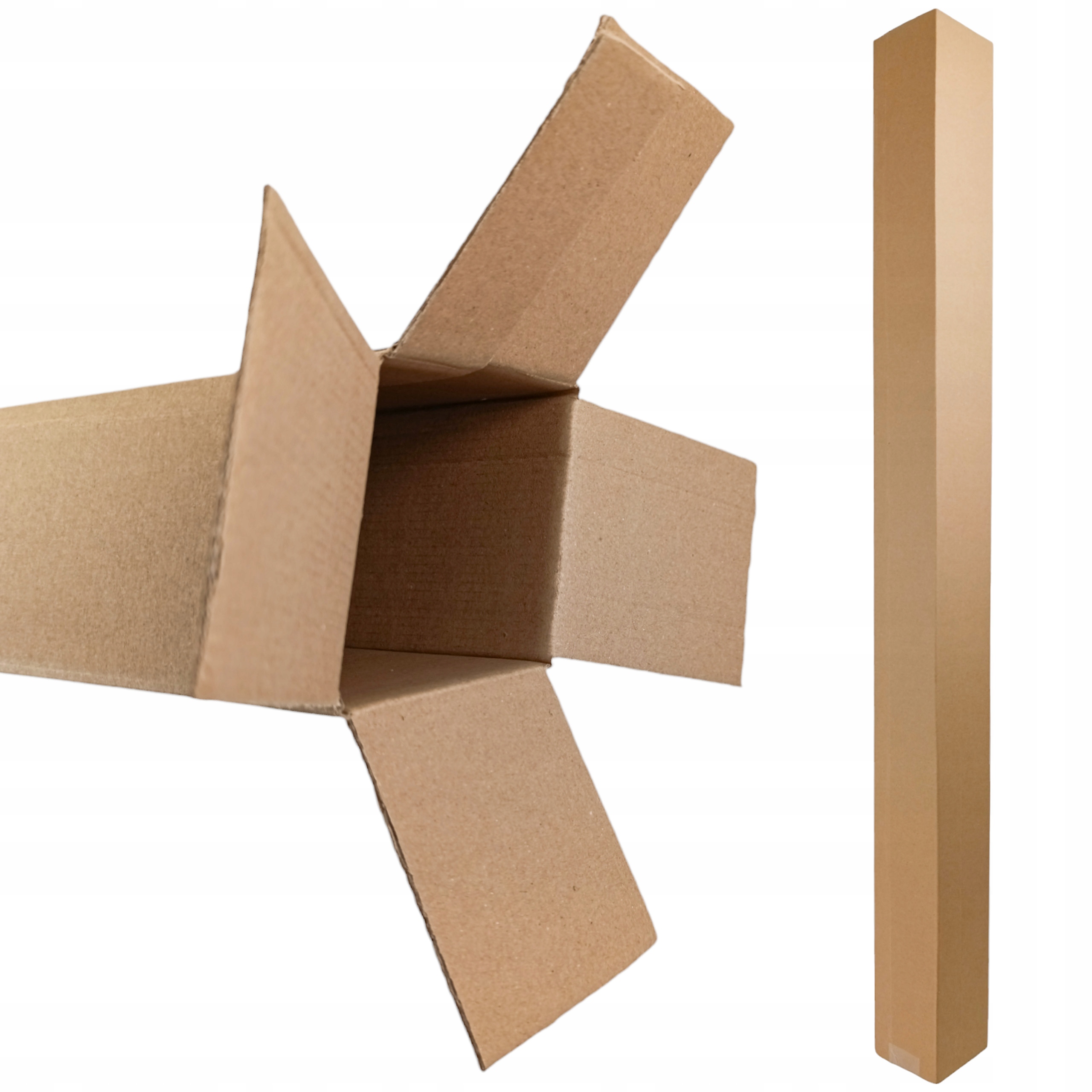 Karton tuba kartonowa 100x10x10 cm długi tuba tekturowa prostokątna