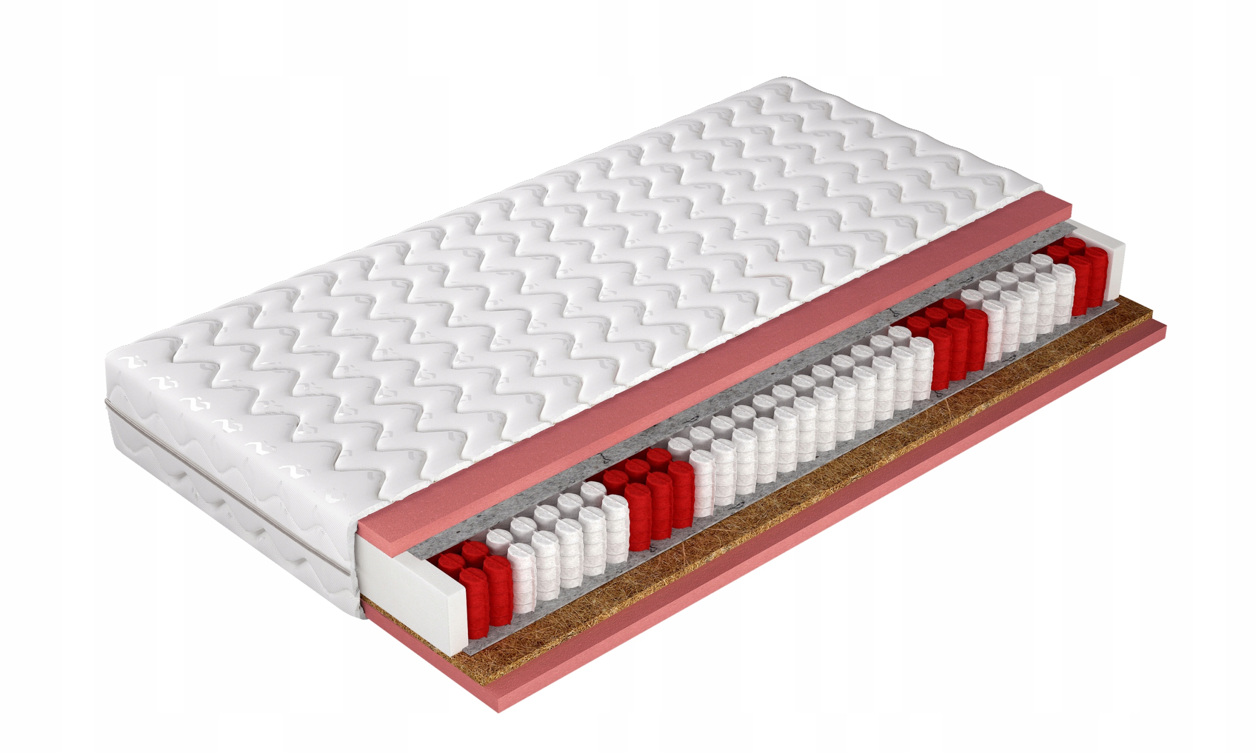 

Materac kieszeniowy 7 stref Pocket Kokos 80x200