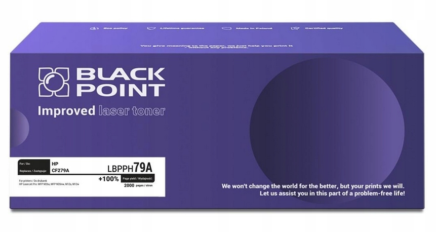 Toner Black Point LBPPH79A do Hp CF279A czarny (black) 2000str