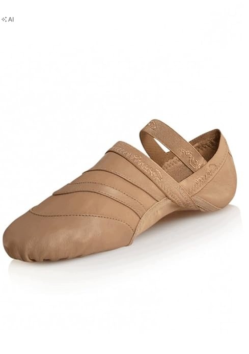 Capezio Baletki Taneczne Ze Skóry Naturalnej Beżowe 40 6RA